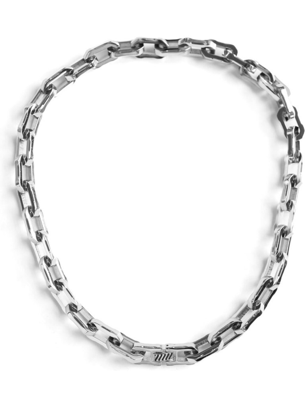 Stainless Steel Padlock Pendant Necklace - Unique Cosmic Design Jewelry
